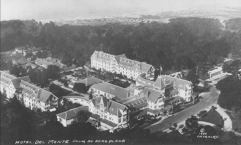 Hotel Del Monte 1920 aerial view