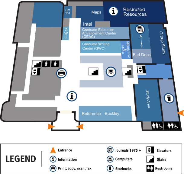 Floor Map - Naval Postgraduate School (NPS), Dudley Knox Library ...