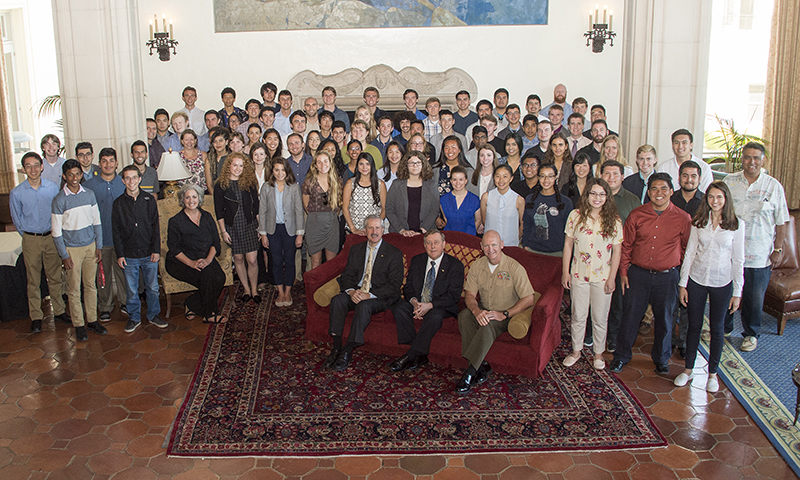 NPS Leadership Welcome This Summer's STEM Interns to Campus